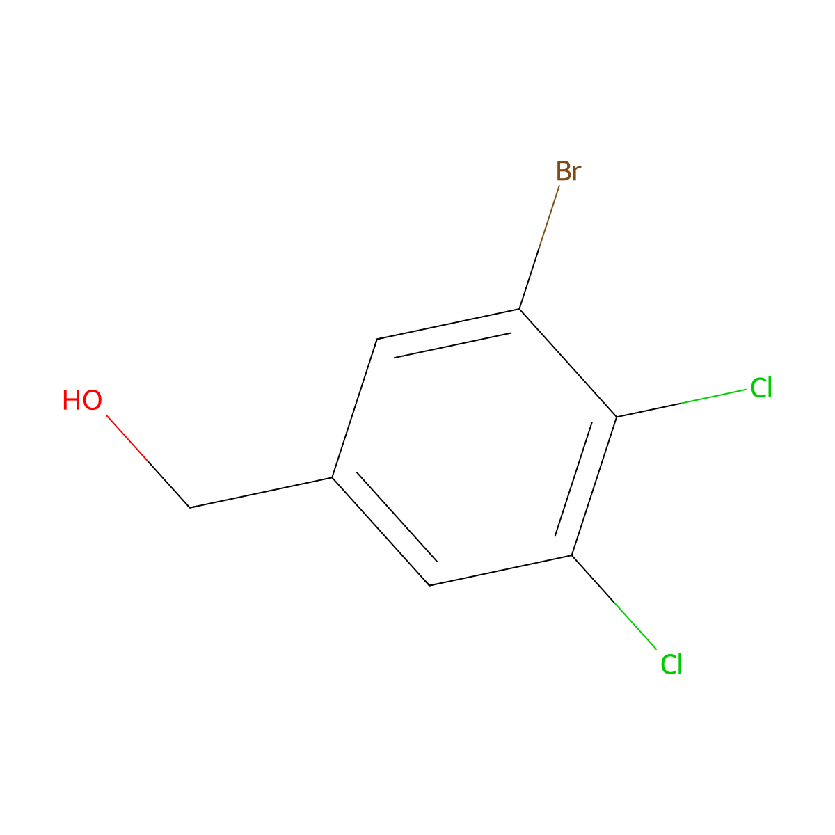 (3-Bromo-4,5-dichlorophenyl)methanol molecular structure, CAS 1805023-61-3