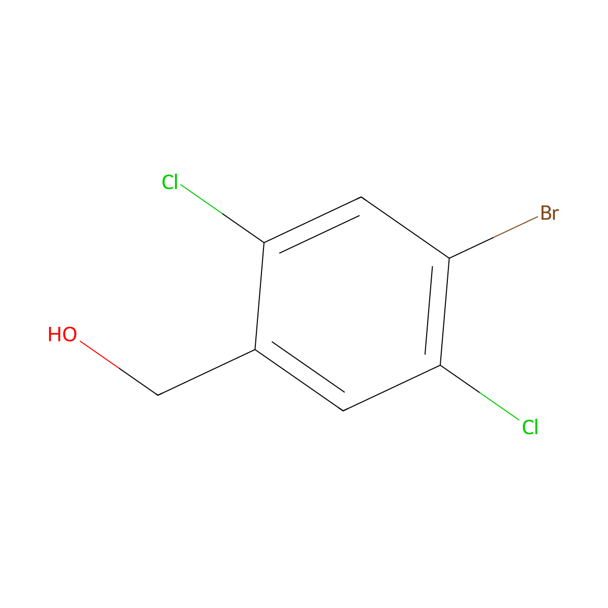 (4-Bromo-2,5-dichlorophenyl)methanol molecular structure, CAS 1805023-62-4