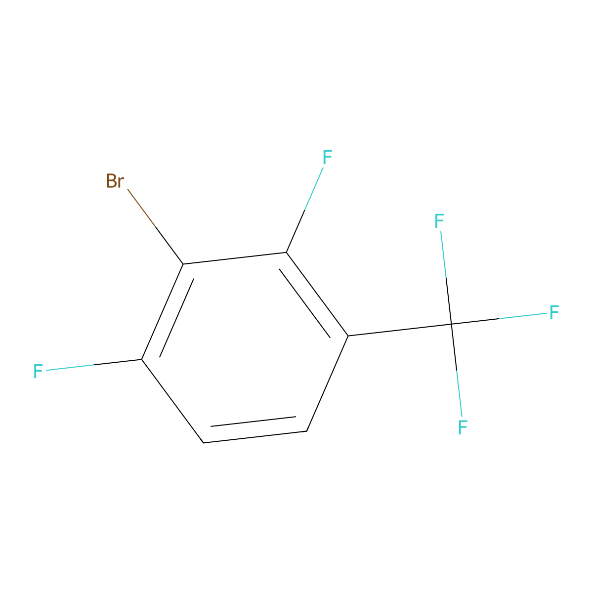 3-Bromo-2,4-difluorobenzotrifluoride molecular structure, CAS 1805023-67-9