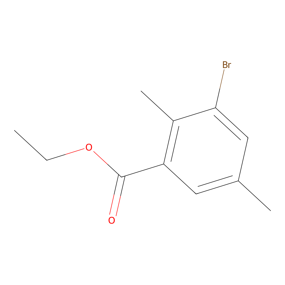 Ethyl 3-bromo-2,5-dimethylbenzoate molecular structure, CAS 1805026-04-3