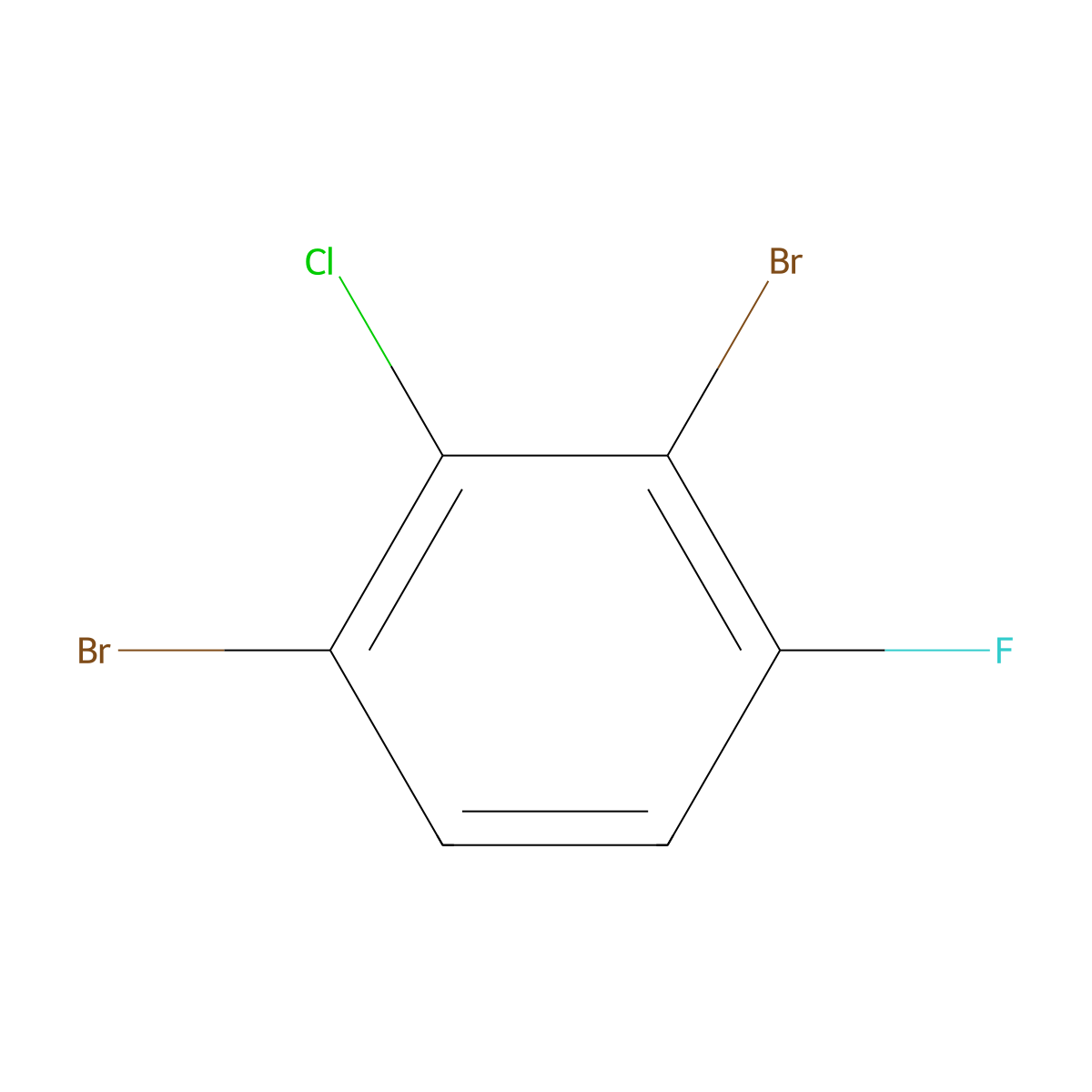 1-Chloro-2,6-dibromo-3-fluorobenzene molecular structure, CAS 1805026-31-6