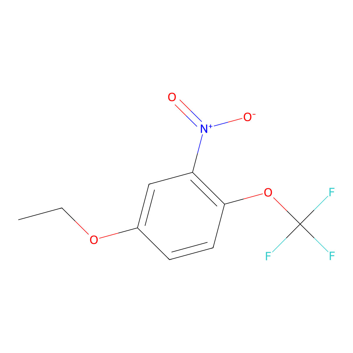 1-Ethoxy-3-nitro-4-(trifluoromethoxy)benzene molecular structure, CAS 1805067-91-7