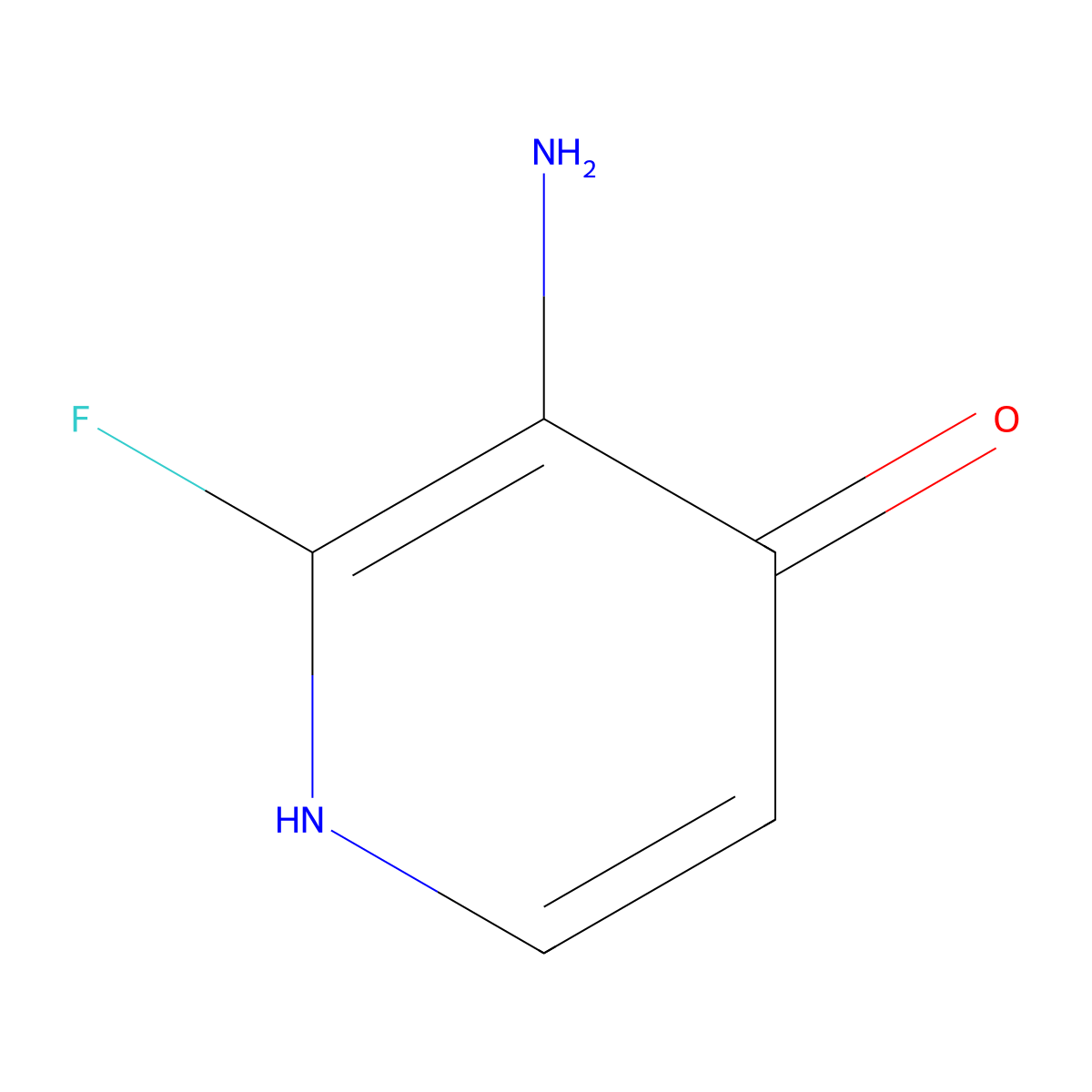 3-Amino-2-fluoropyridin-4-ol molecular structure, CAS 1805098-61-6