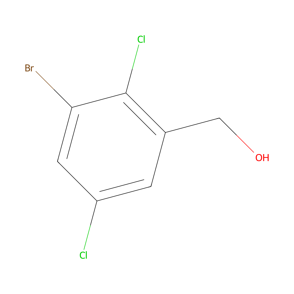 3-Bromo-2,5-dichlorobenzyl alcohol molecular structure, CAS 1805119-74-7