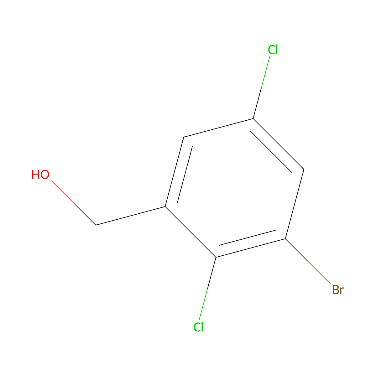 3-Bromo-2,5-dichlorobenzyl alcohol molecular structure, CAS 1805119-74-7