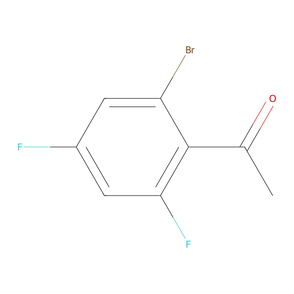 2'-Bromo-4',6'-difluoroacetophenone molecular structure, CAS 1805119-78-1