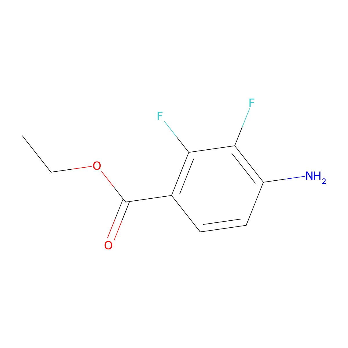 Ethyl 4-amino-2,3-difluorobenzoate molecular structure, CAS 1805122-78-4
