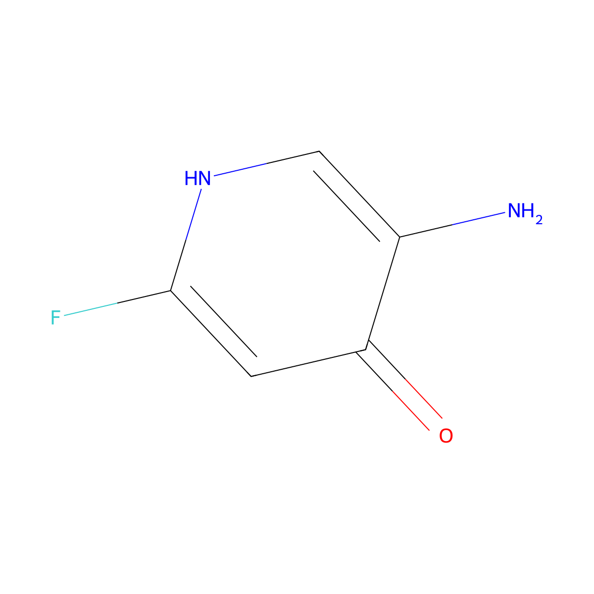 5-Amino-2-fluoropyridin-4-ol molecular structure, CAS 1805123-26-5