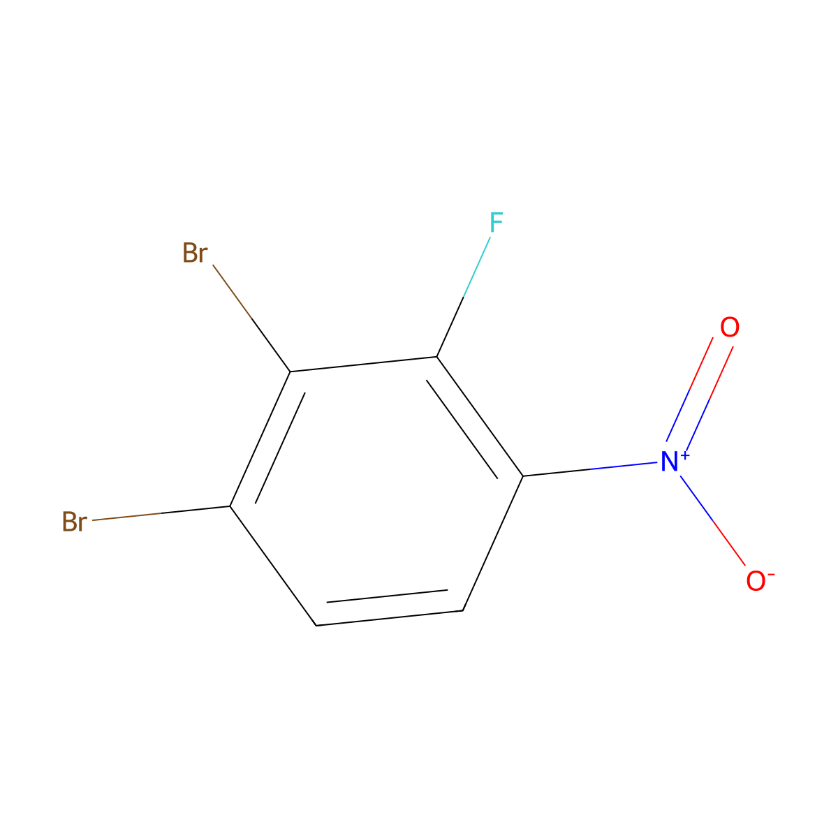 1,2-Dibromo-3-fluoro-4-nitrobenzene molecular structure, CAS 1805123-35-6