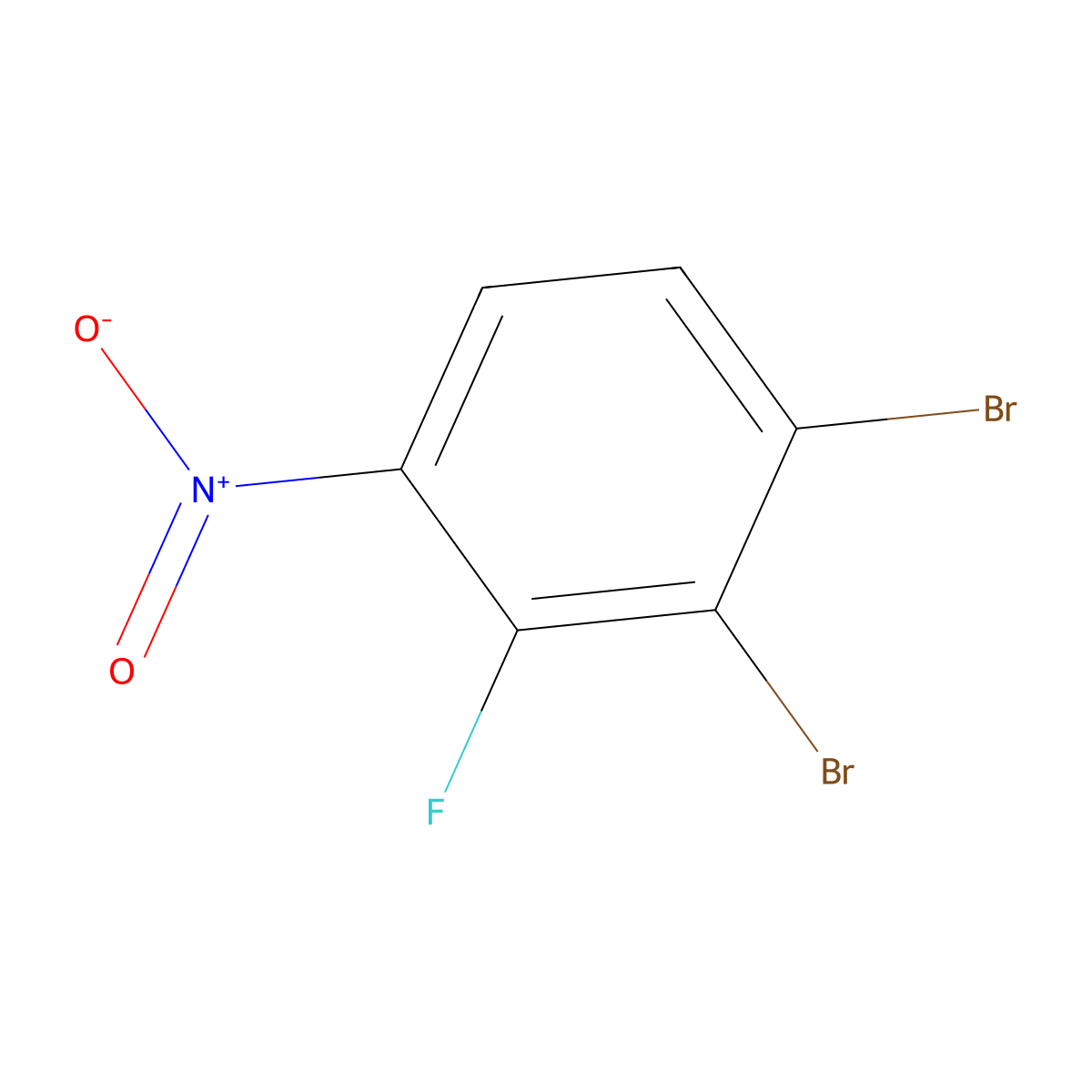 1,2-Dibromo-3-fluoro-4-nitrobenzene molecular structure, CAS 1805123-35-6