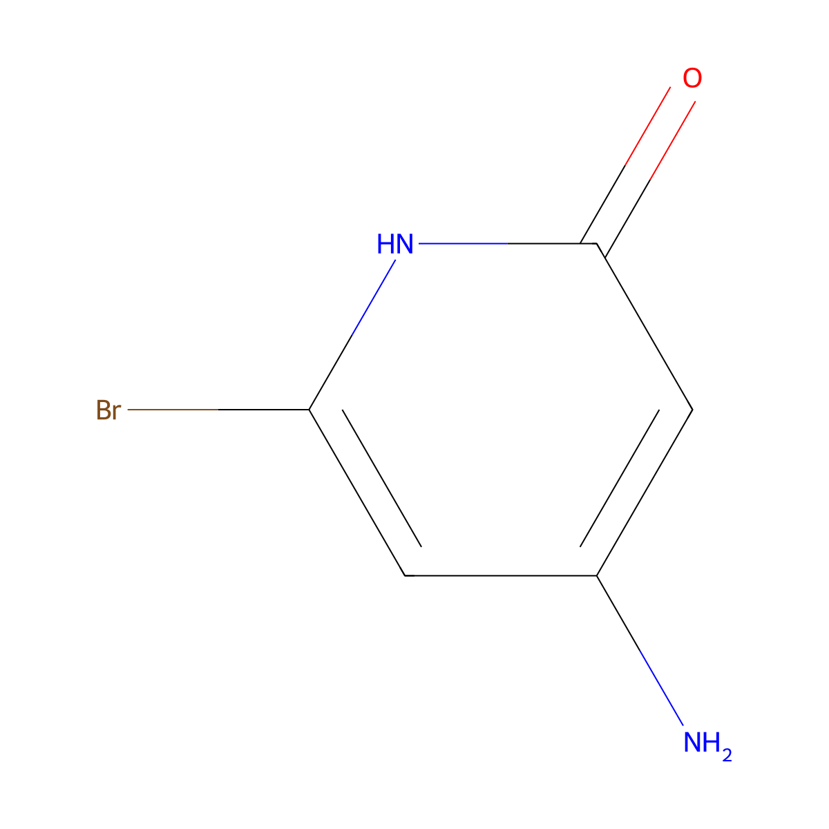 4-Amino-6-bromopyridin-2-ol molecular structure, CAS 1805124-03-1