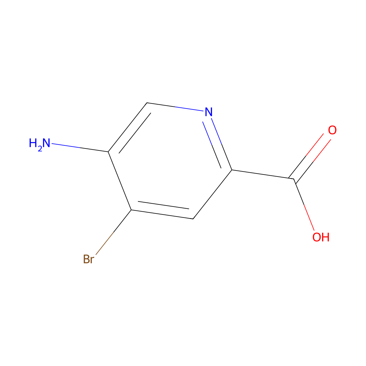 5-Amino-4-bromopicolinic acid molecular structure, CAS 1805124-82-6