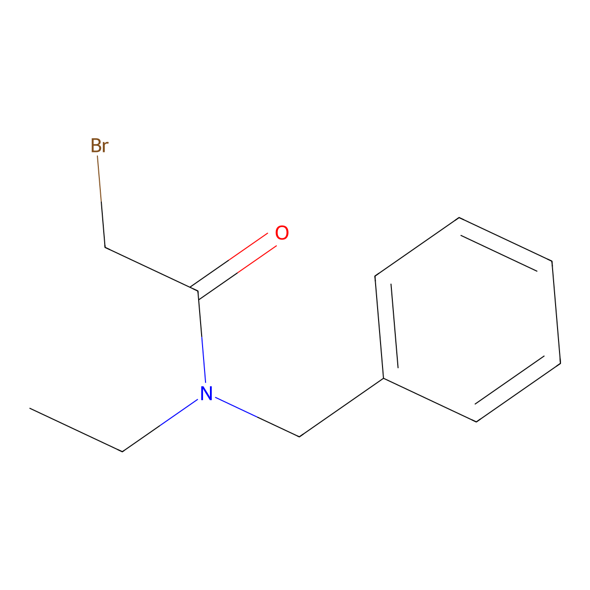 N-benzyl-2-bromo-N-ethylacetamide molecular structure, CAS 180513-01-3