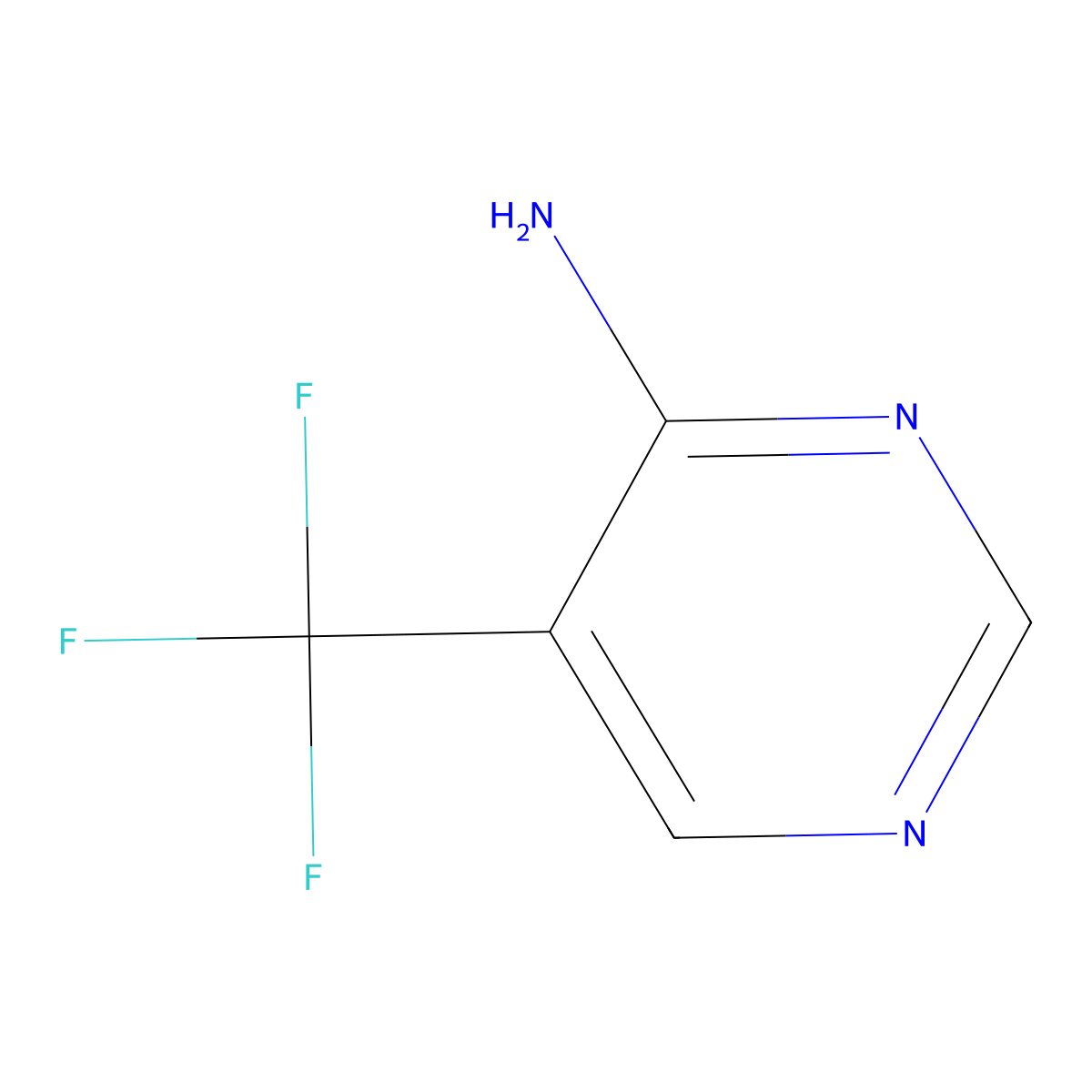 5-(Trifluoromethyl)pyrimidin-4-amine molecular structure, CAS 1805131-89-8