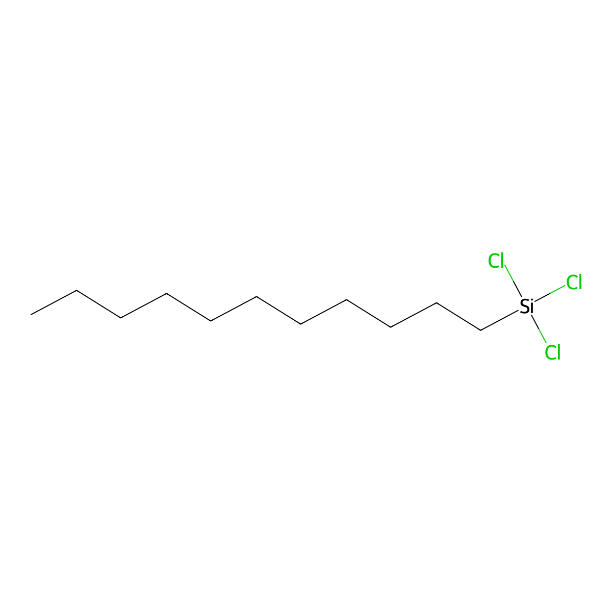 Trichloro(undecyl)silane molecular structure, CAS 18052-07-8