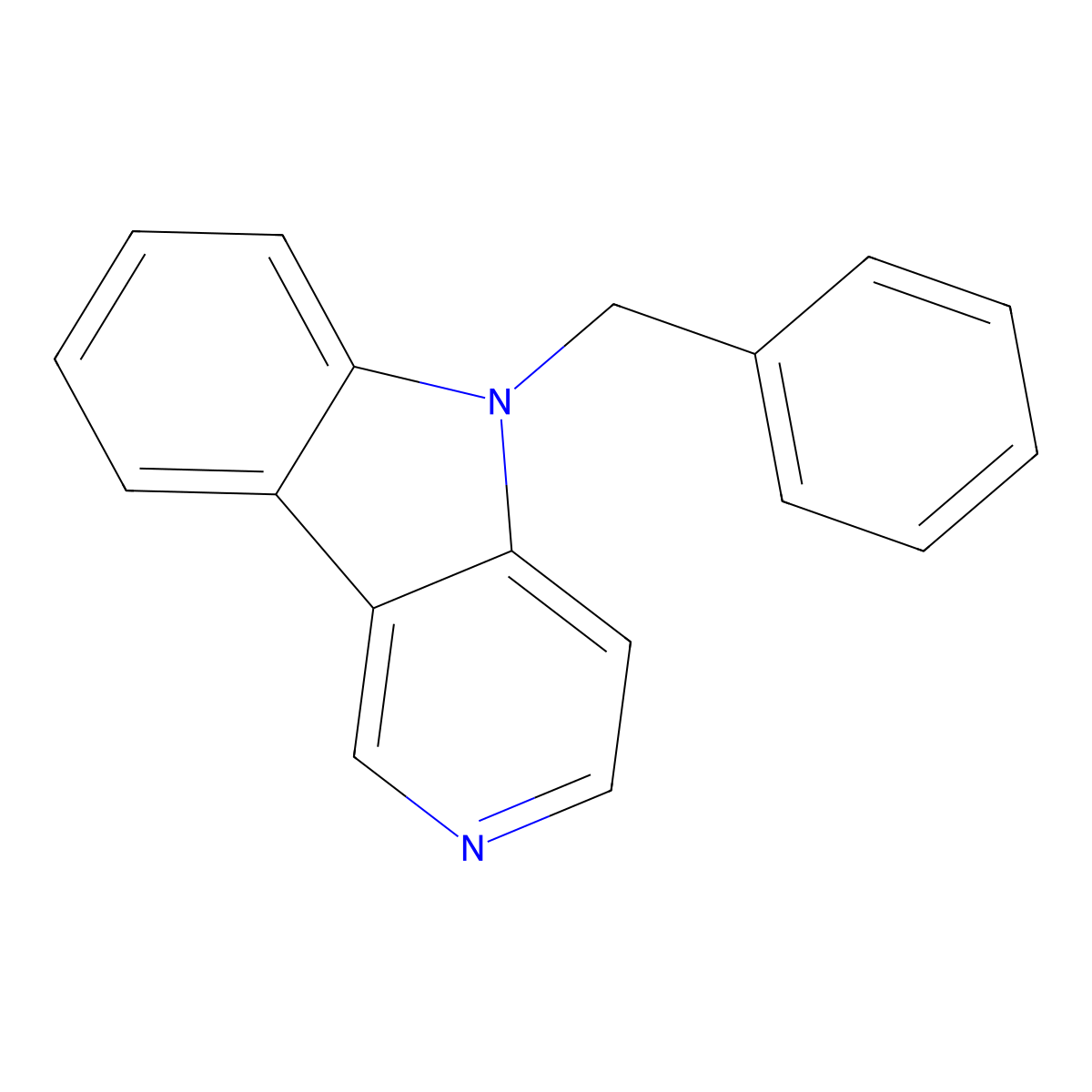 5-benzyl-5H-pyrido[4,3-b]indole molecular structure, CAS 180520-36-9