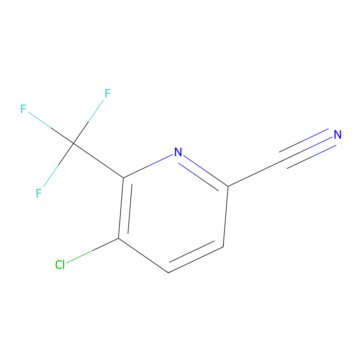 5-Chloro-6-(trifluoromethyl)picolinonitrile molecular structure, CAS 1805223-95-3