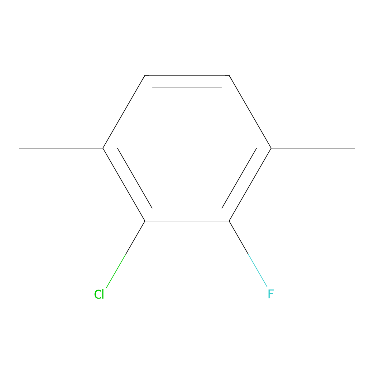 2-Chloro-3-fluoro-1,4-dimethylbenzene molecular structure, CAS 1805224-87-6