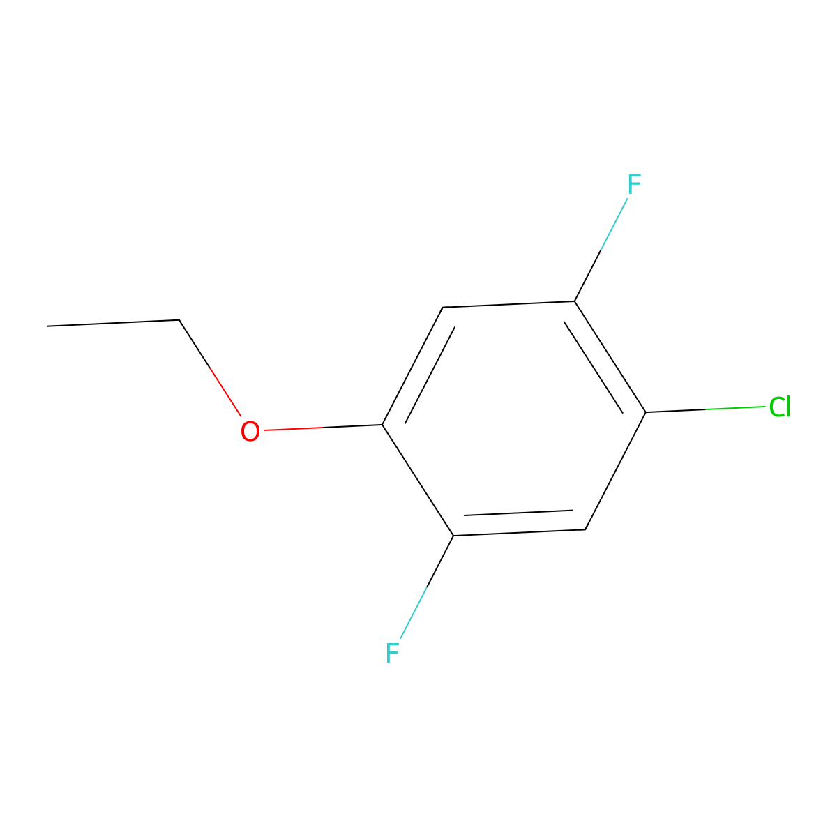1-Chloro-4-ethoxy-2,5-difluorobenzene molecular structure, CAS 1805225-21-1