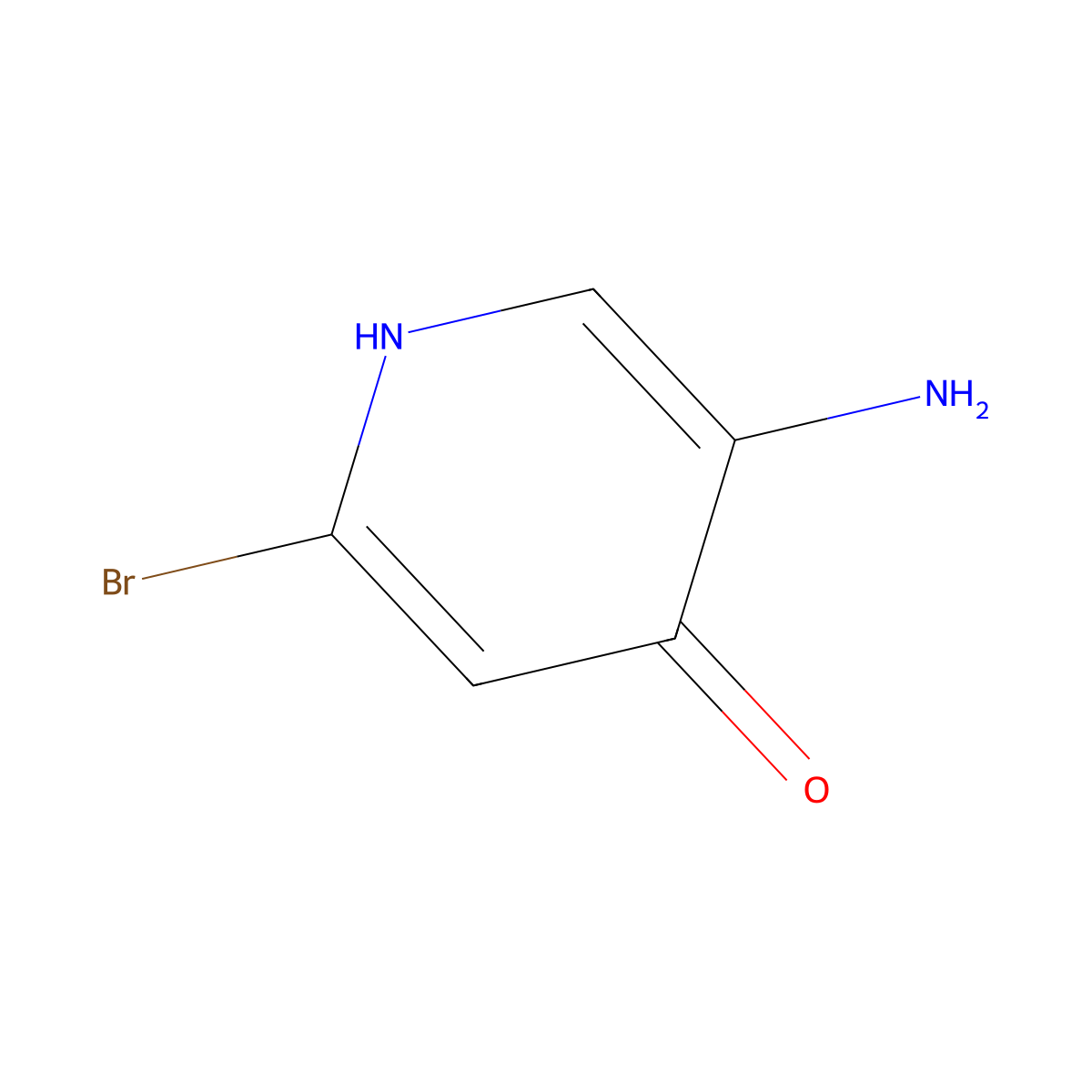 5-Amino-2-bromopyridin-4-ol molecular structure, CAS 1805270-39-6