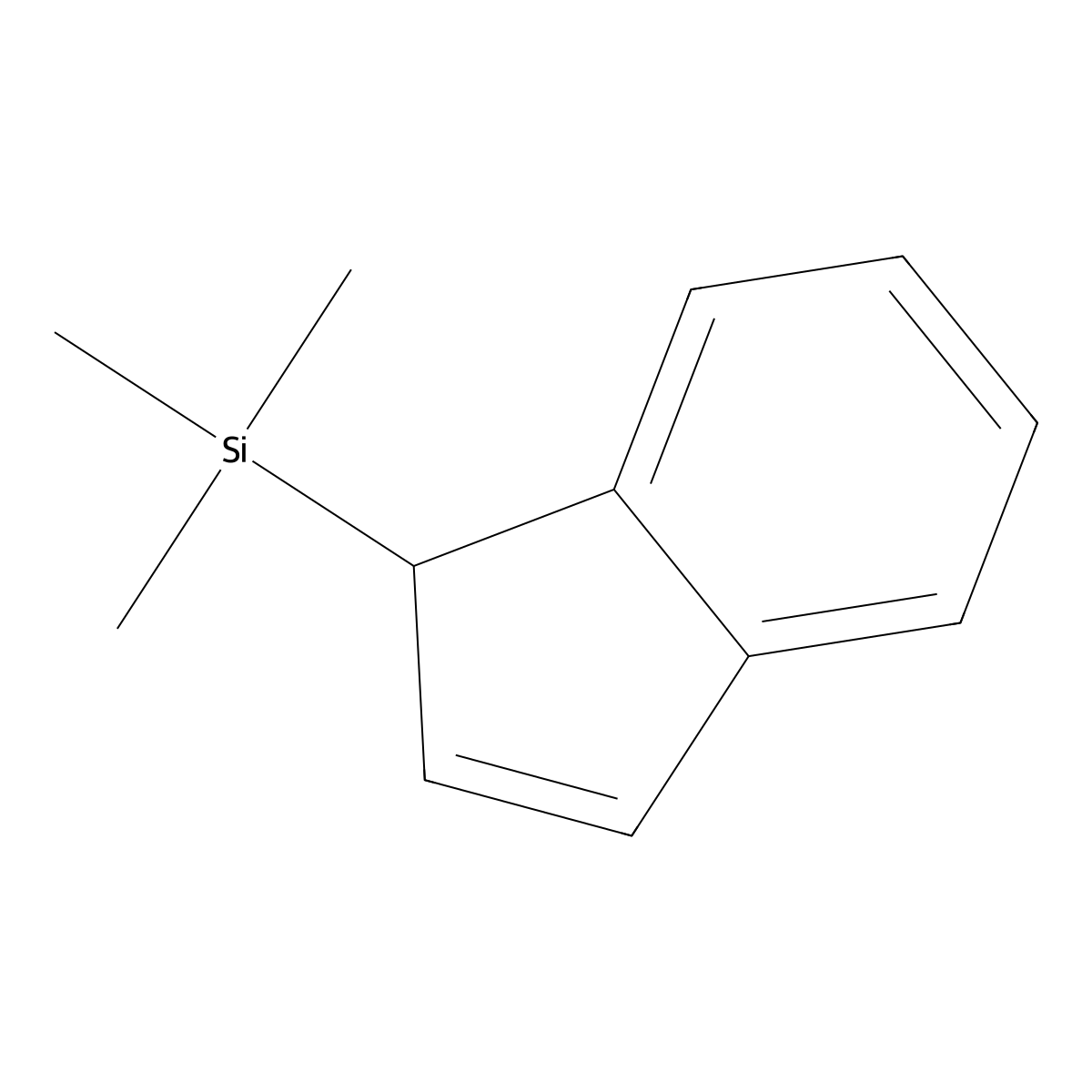1H-Inden-1-yl(trimethyl)silane molecular structure, CAS 18053-75-3