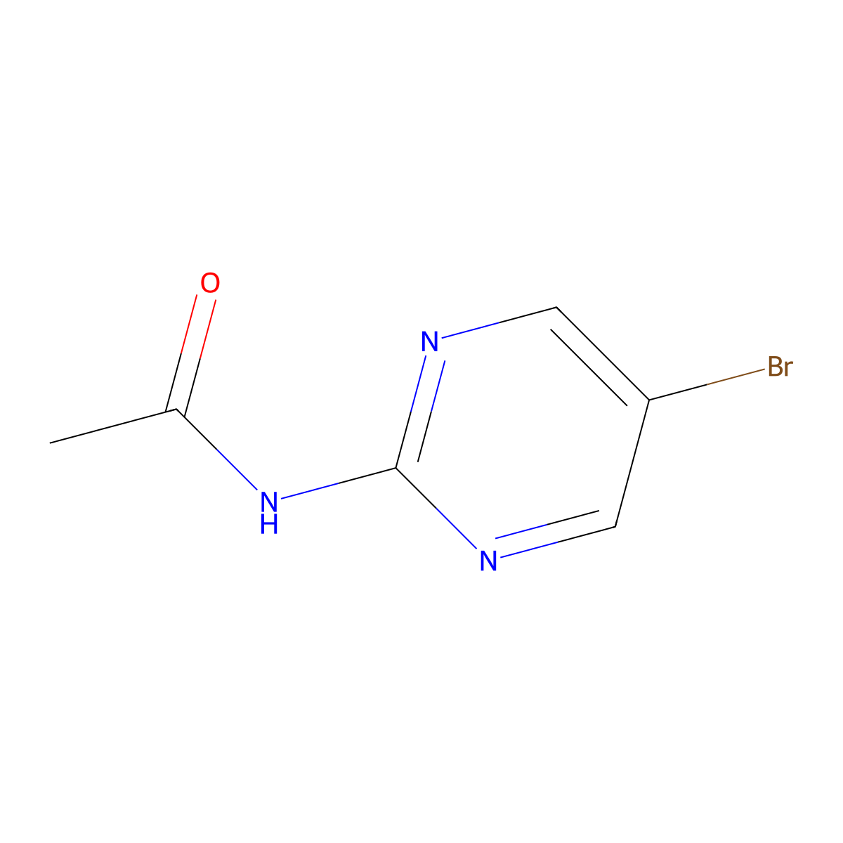 2-Acetamido-5-bromopyrimidine molecular structure, CAS 180530-15-8