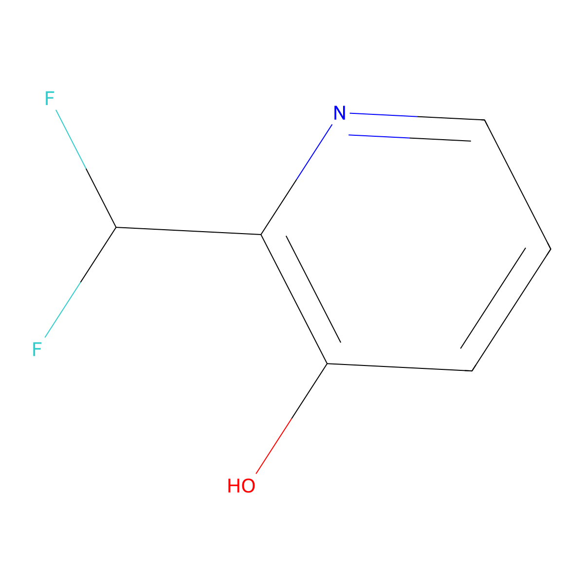 2-(Difluoromethyl)pyridin-3-ol molecular structure, CAS 1805301-68-1