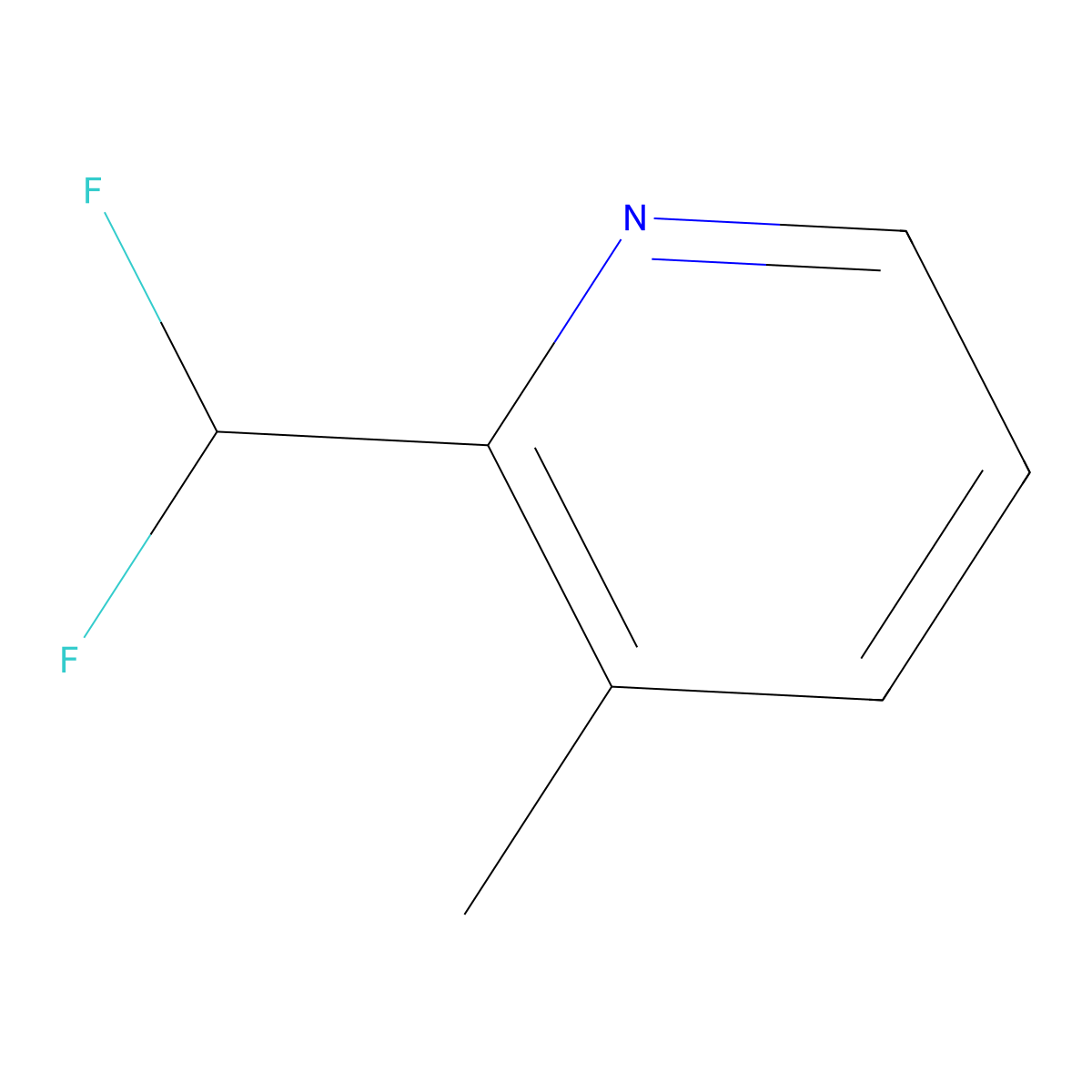 2-(Difluoromethyl)-3-methylpyridine molecular structure, CAS 1805301-81-8