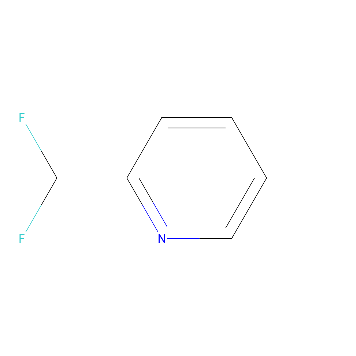 2-(Difluoromethyl)-5-methylpyridine molecular structure, CAS 1805301-86-3