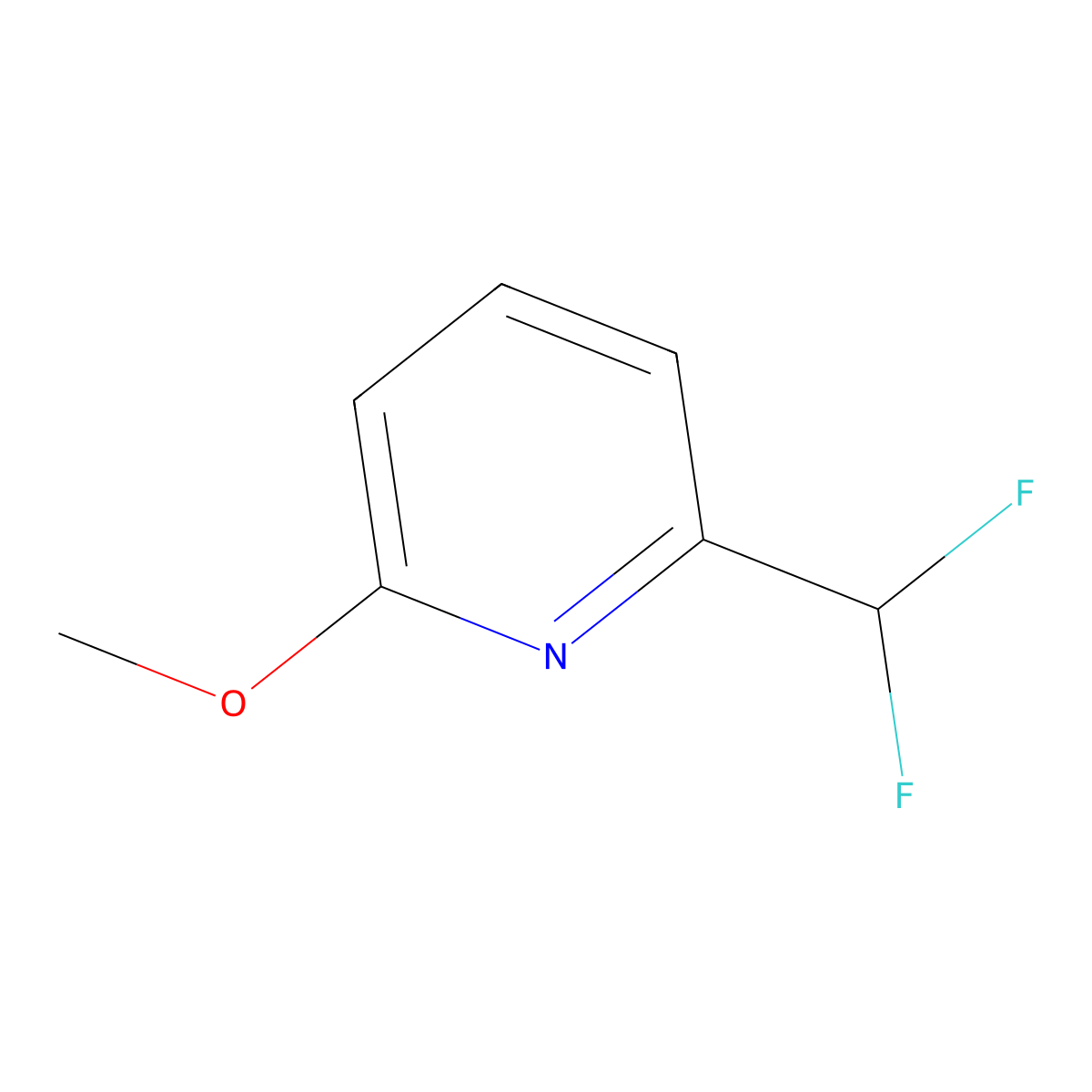 2-(Difluoromethyl)-6-methoxypyridine molecular structure, CAS 1805302-02-6