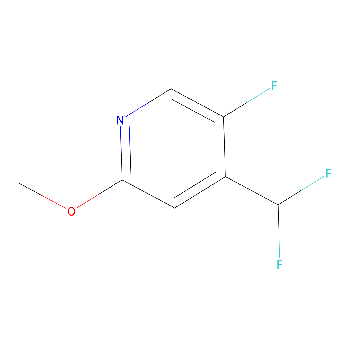 4-(Difluoromethyl)-5-fluoro-2-methoxypyridine molecular structure, CAS 1805304-77-1