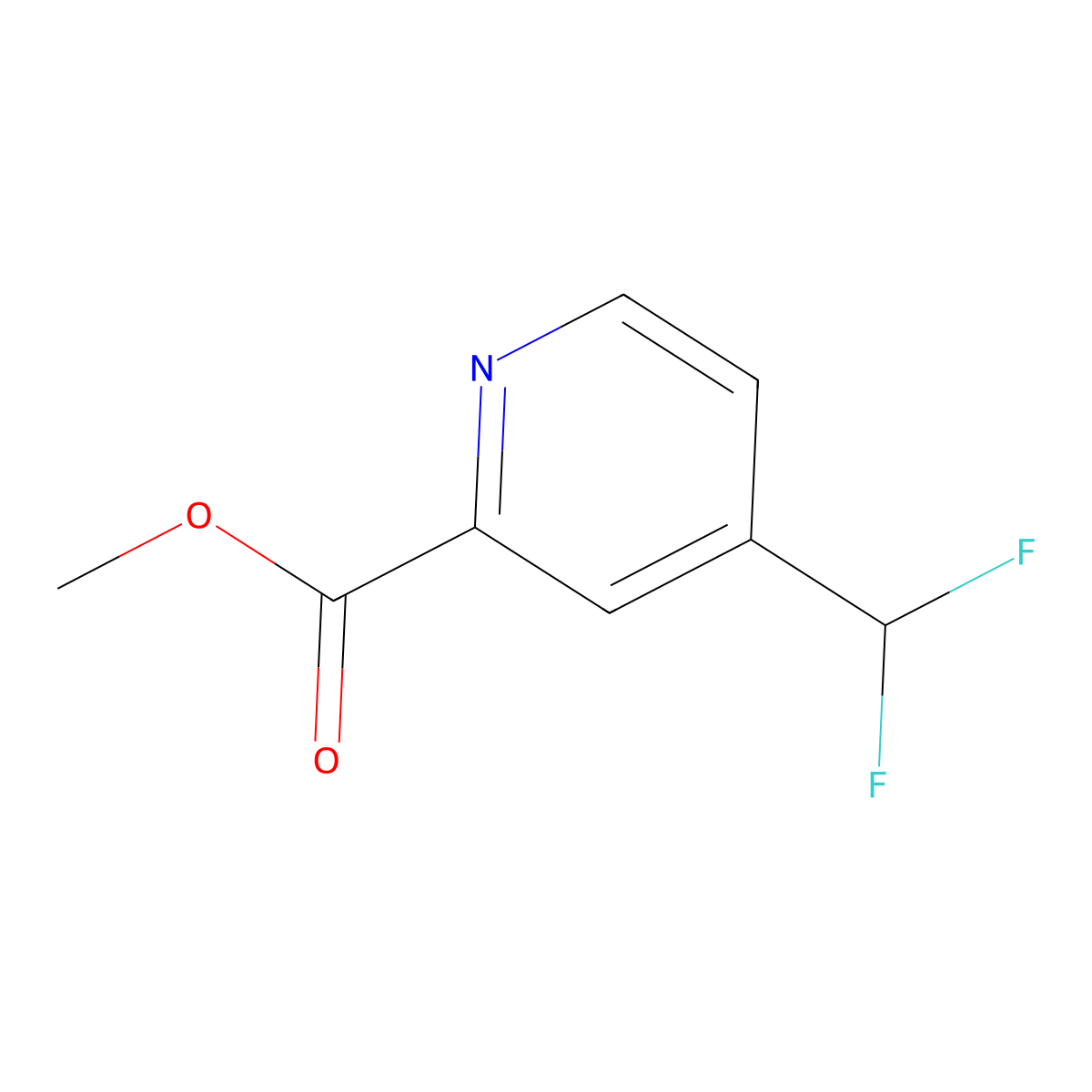Methyl 4-(difluoromethyl)picolinate molecular structure, CAS 1805310-48-8