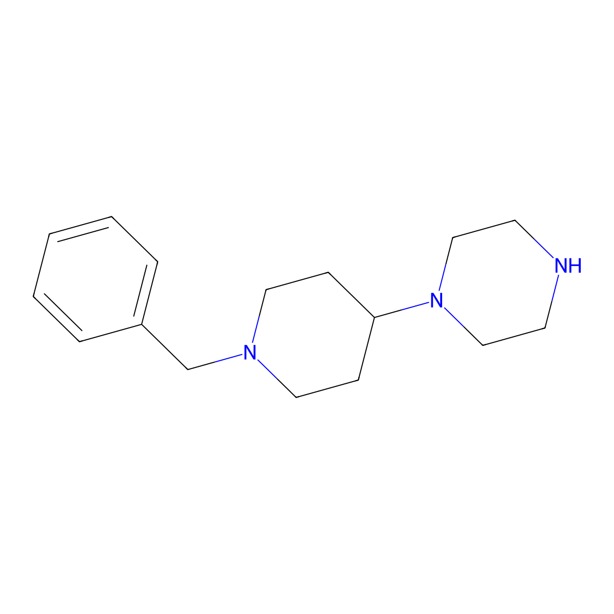 1-(1-Benzylpiperidin-4-yl)piperazine molecular structure, CAS 180532-65-4