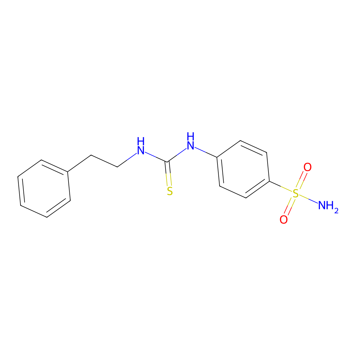 1-(2-Phenylethyl)-3-(4-sulfamoylphenyl)thiourea molecular structure, CAS 180535-93-7
