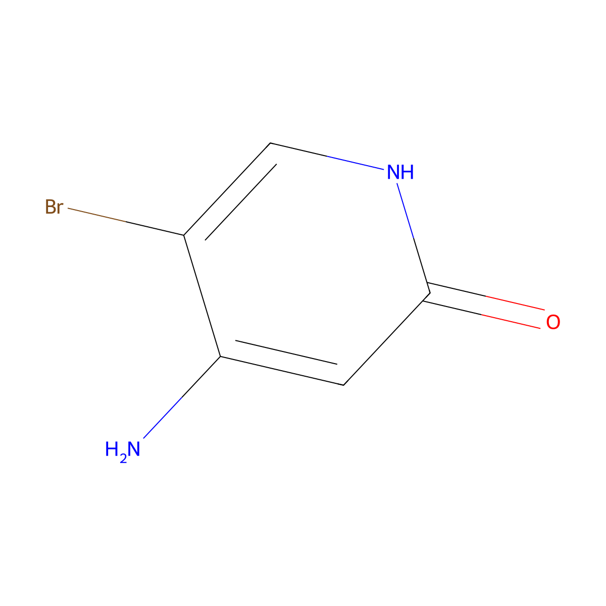 4-Amino-5-bromopyridin-2-ol molecular structure, CAS 1805444-12-5