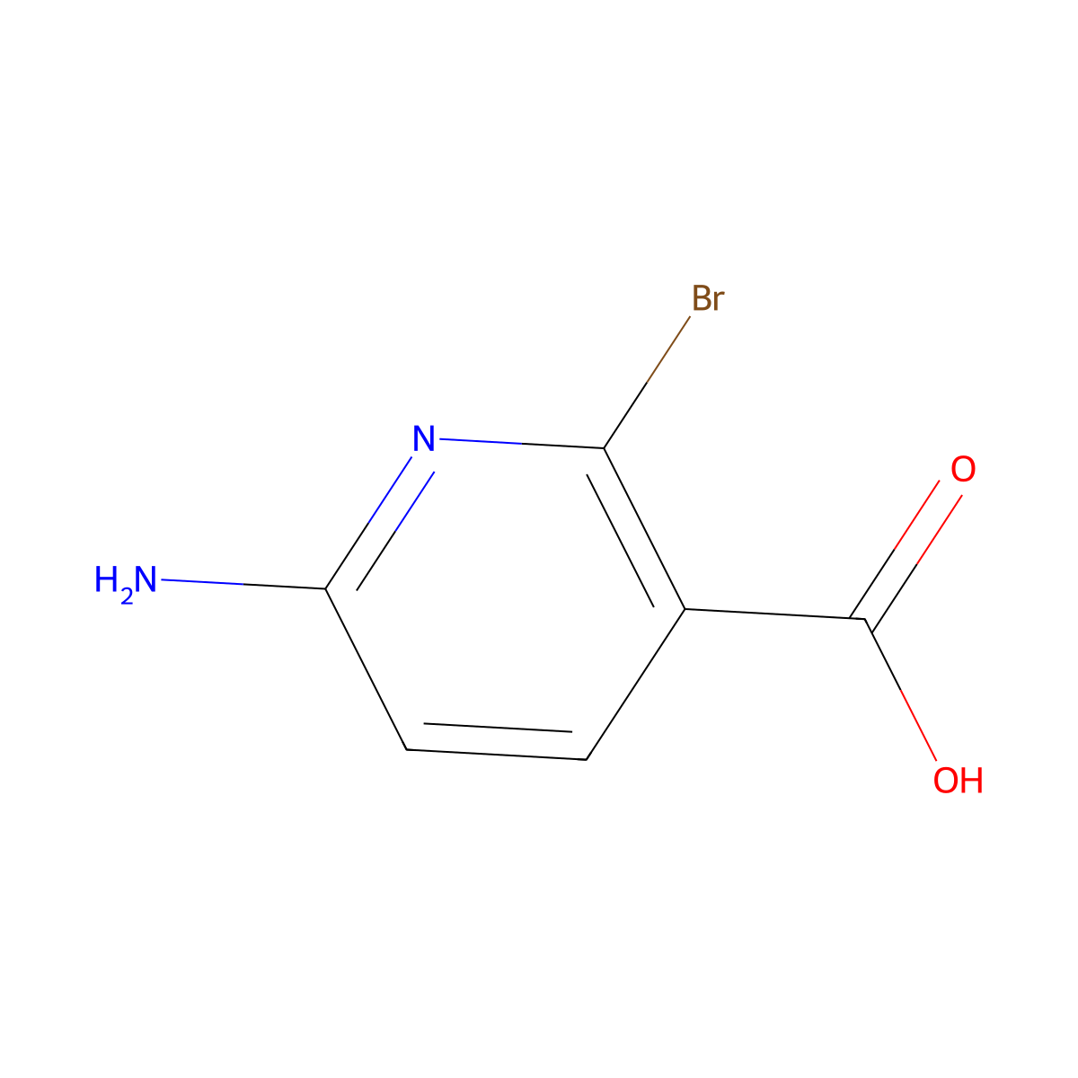6-Amino-2-bromonicotinic acid molecular structure, CAS 1805444-50-1