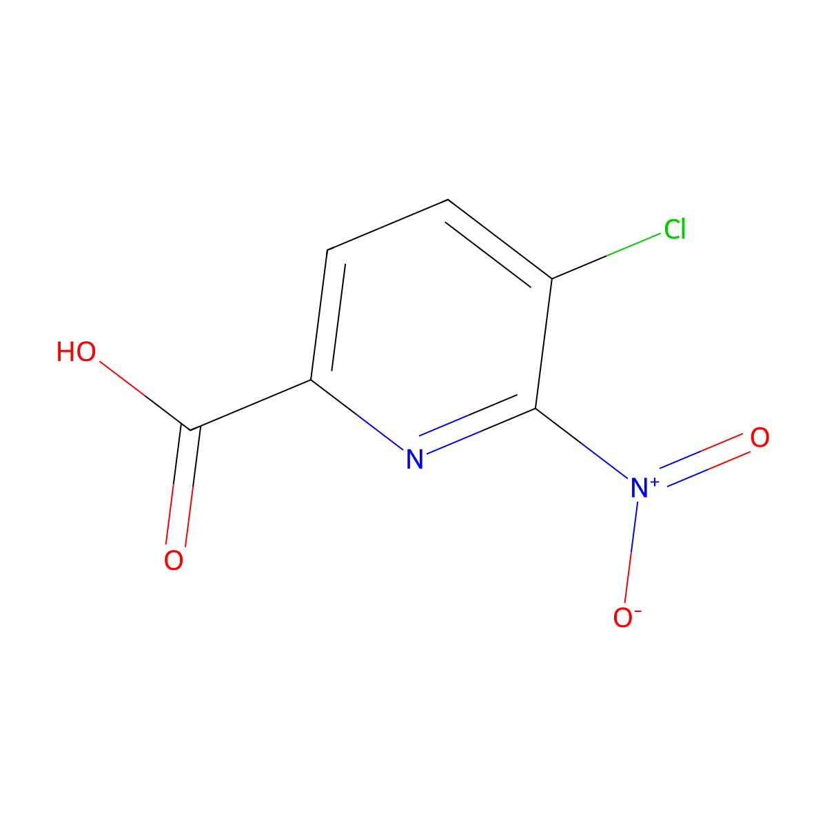 5-Chloro-6-nitropicolinic acid molecular structure, CAS 1805474-04-7