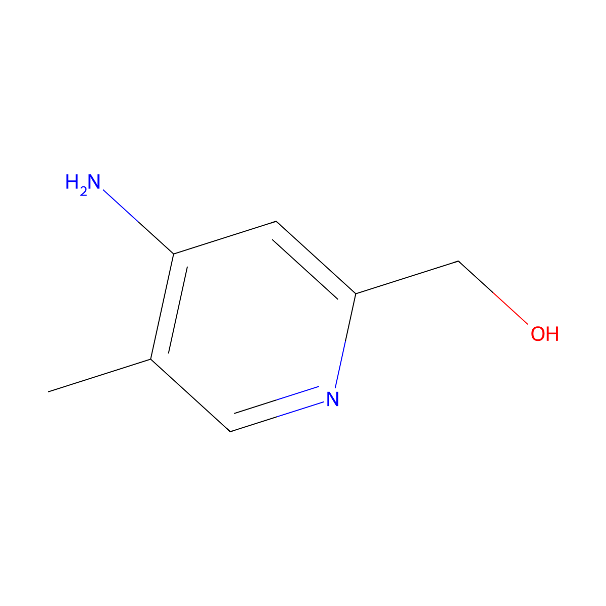4-Amino-5-methylpyridine-2-methanol molecular structure, CAS 1805513-80-7