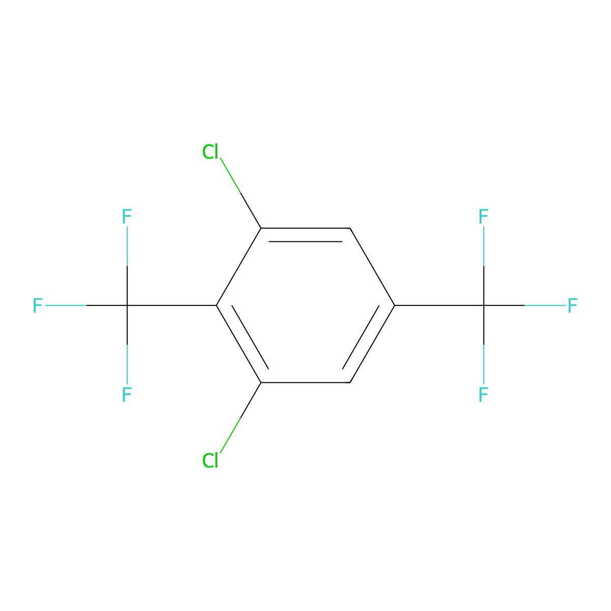 1,4-Bis(trifluoromethyl)-2,6-dichlorobenzene molecular structure, CAS 1805517-15-0