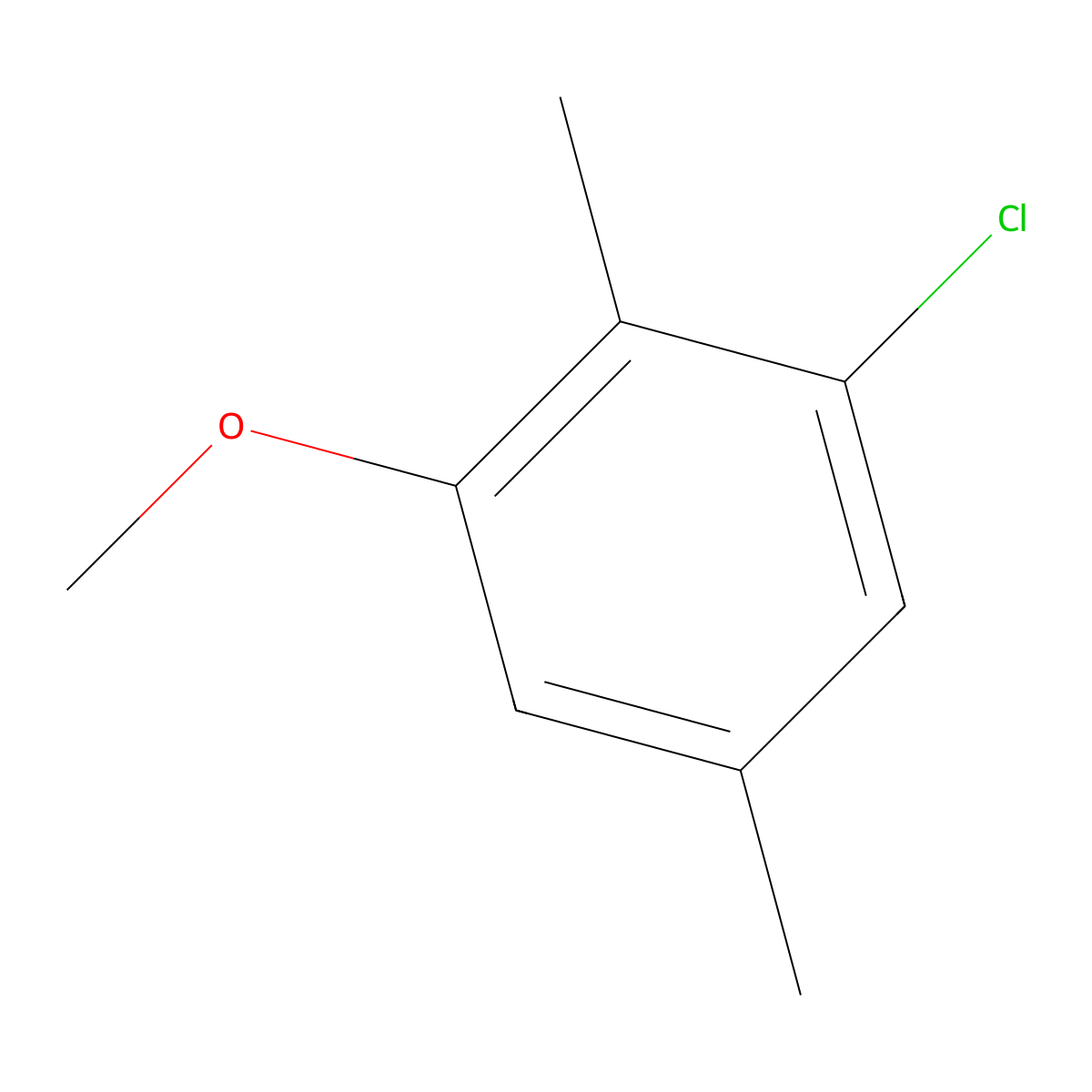 1-Chloro-3-methoxy-2,5-dimethylbenzene molecular structure, CAS 1805521-75-8