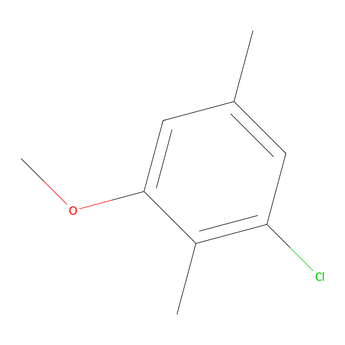 1-Chloro-3-methoxy-2,5-dimethylbenzene molecular structure, CAS 1805521-75-8