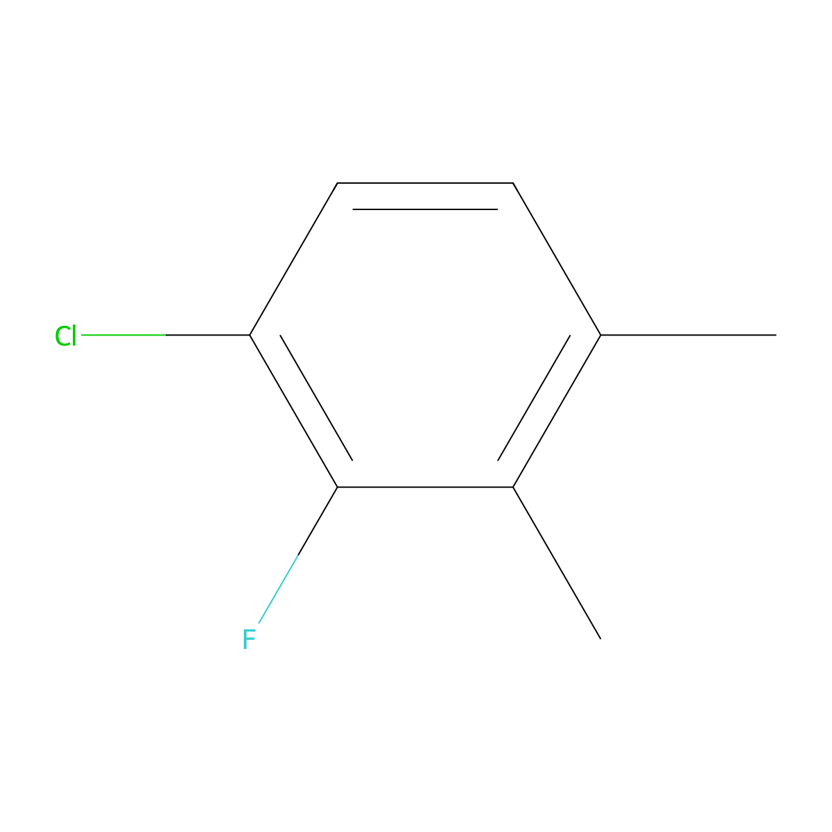 1-Chloro-2-fluoro-3,4-dimethylbenzene molecular structure, CAS 1805521-99-6