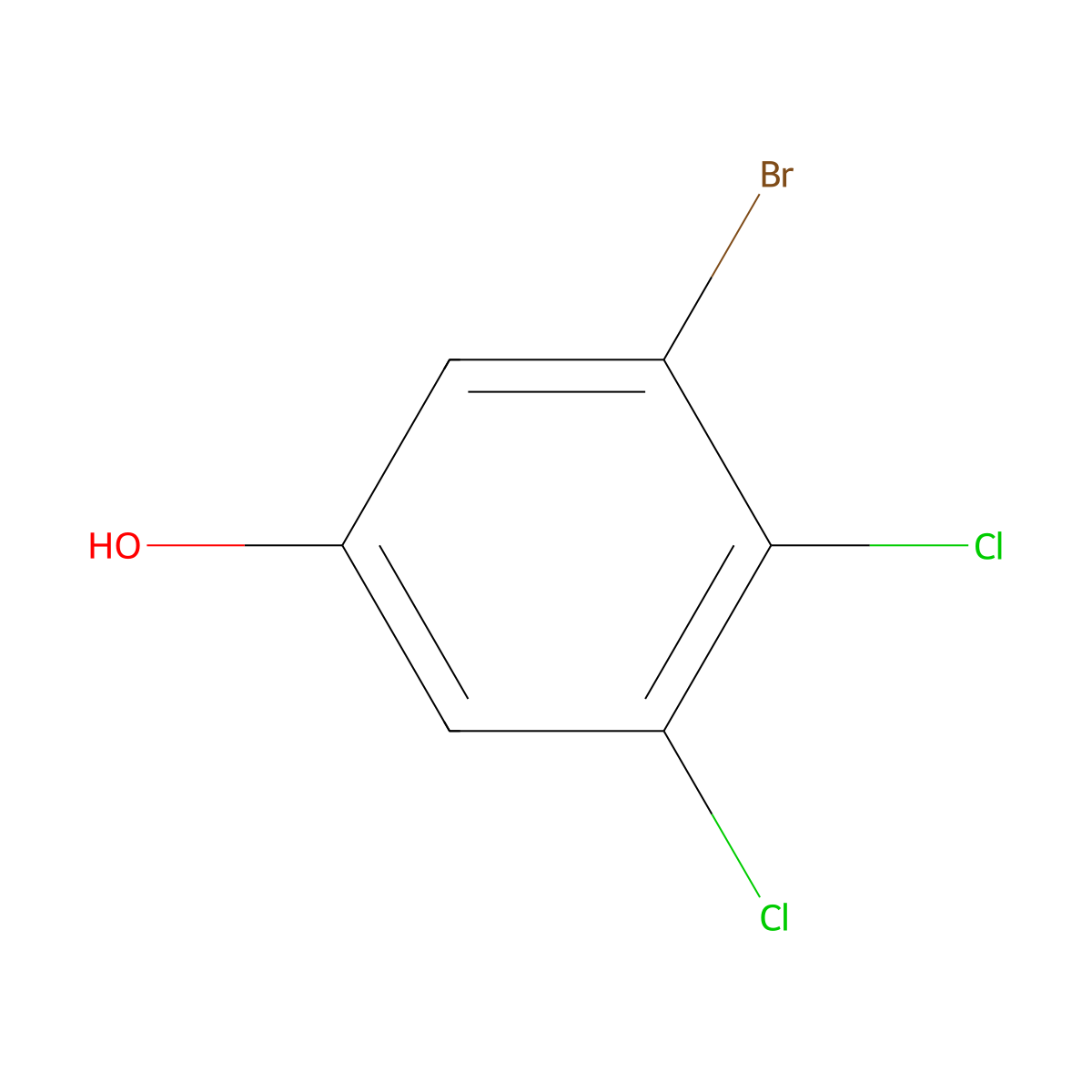 3-Bromo-4,5-dichlorophenol molecular structure, CAS 1805523-00-5