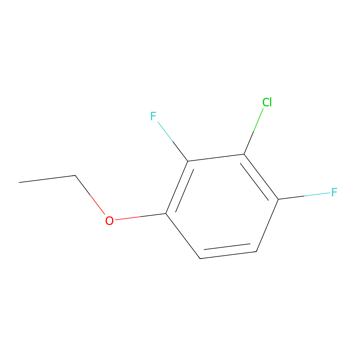 2-Chloro-4-ethoxy-1,3-difluorobenzene molecular structure, CAS 1805526-83-3