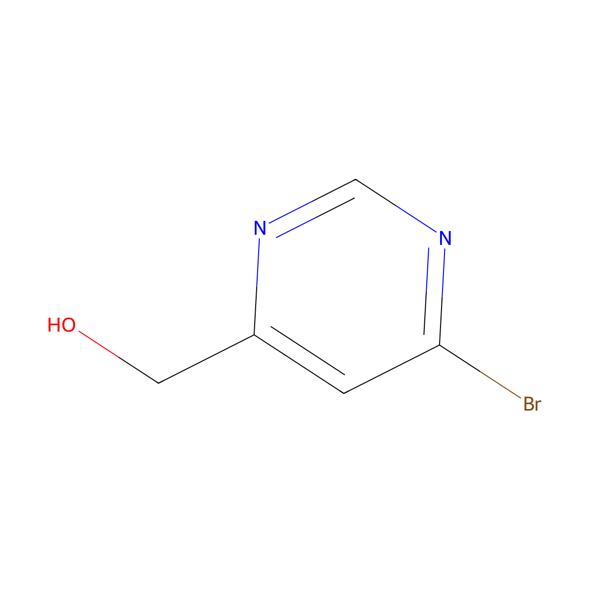 (6-Bromopyrimidin-4-yl)methanol molecular structure, CAS 1805551-65-8