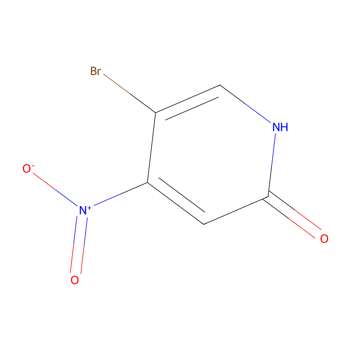 5-Bromo-4-nitropyridin-2(1H)-one molecular structure, CAS 1805551-94-3
