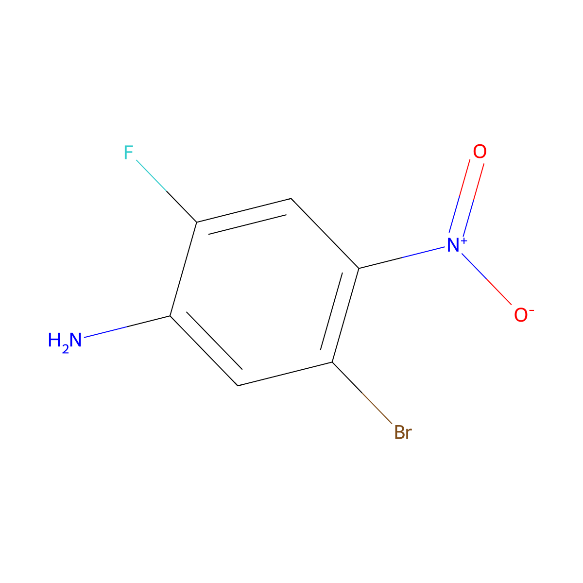 5-Bromo-2-fluoro-4-nitroaniline molecular structure, CAS 1805555-94-5