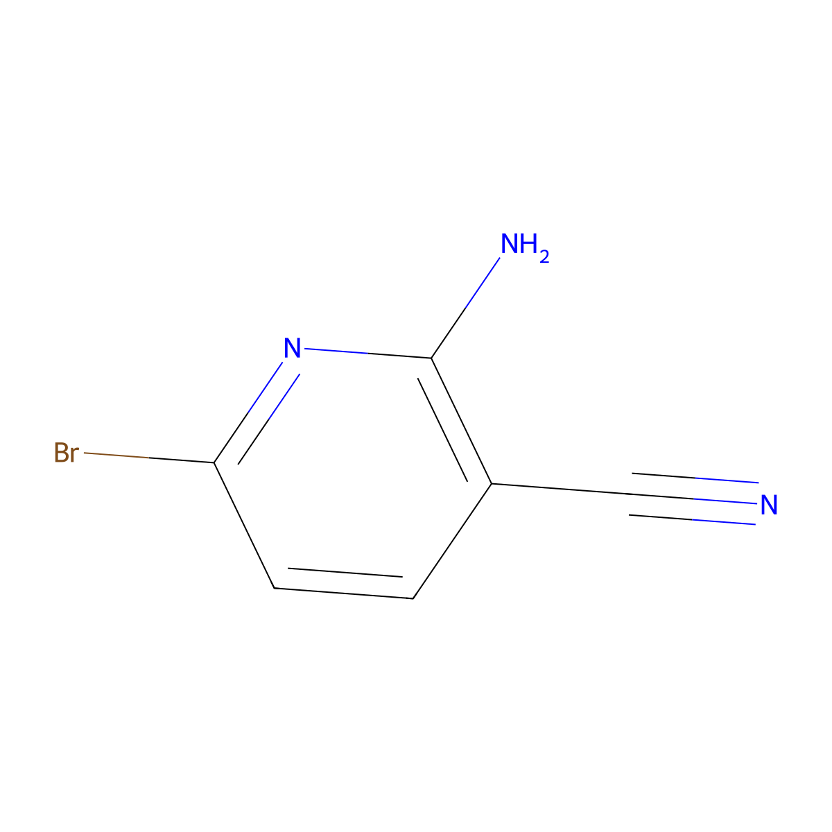 2-Amino-6-bromonicotinonitrile molecular structure, CAS 1805556-84-6