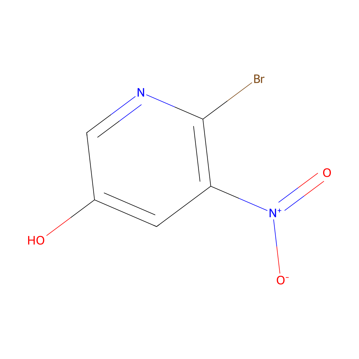 6-Bromo-5-nitropyridin-3-ol molecular structure, CAS 1805571-88-3