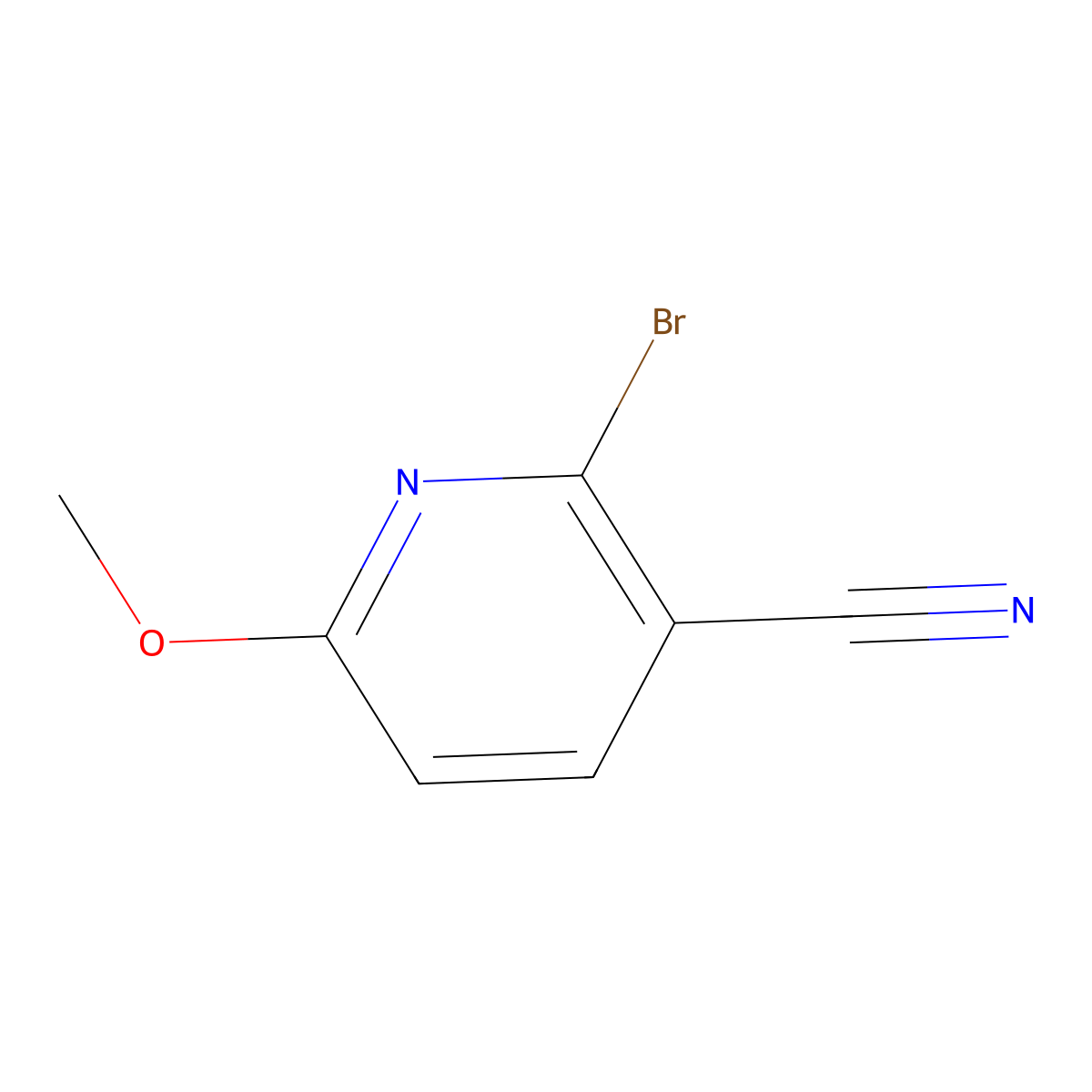 2-Bromo-6-methoxynicotinonitrile molecular structure, CAS 1805580-26-0